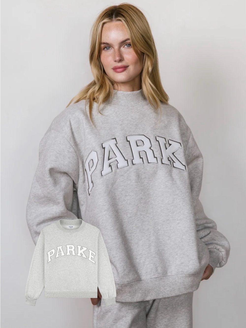 Parke Varsity Mockneck - Classic Gray